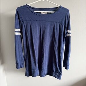 Madewell Blue Long Sleeve Top